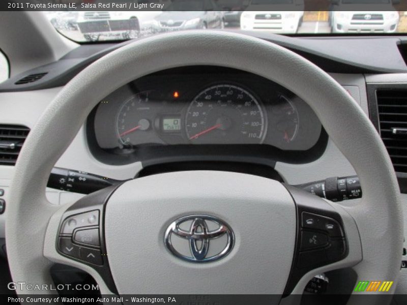 Salsa Red Pearl / Light Gray 2011 Toyota Sienna LE