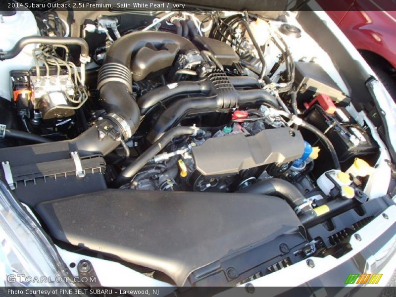 Satin White Pearl / Ivory 2014 Subaru Outback 2.5i Premium