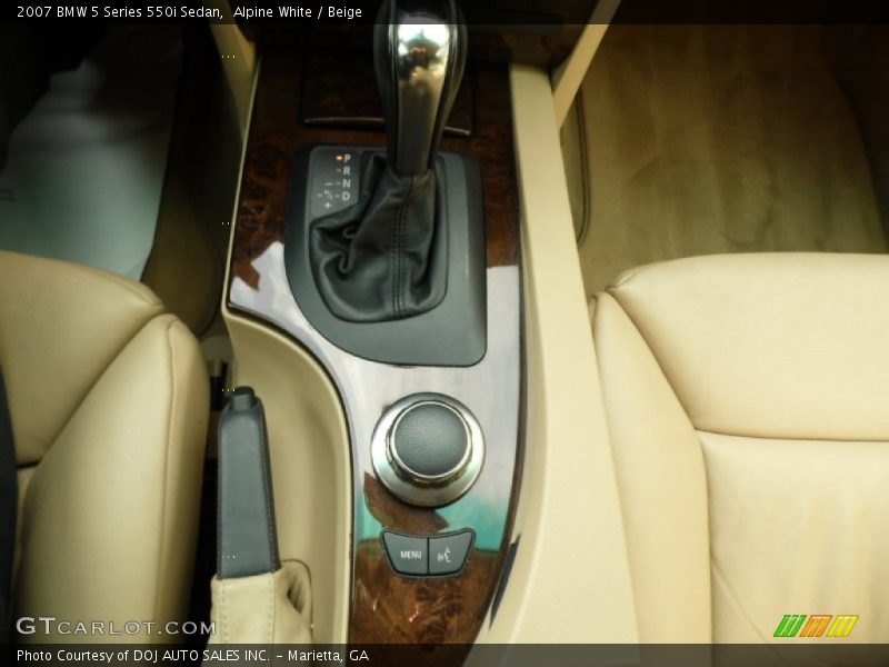 Alpine White / Beige 2007 BMW 5 Series 550i Sedan