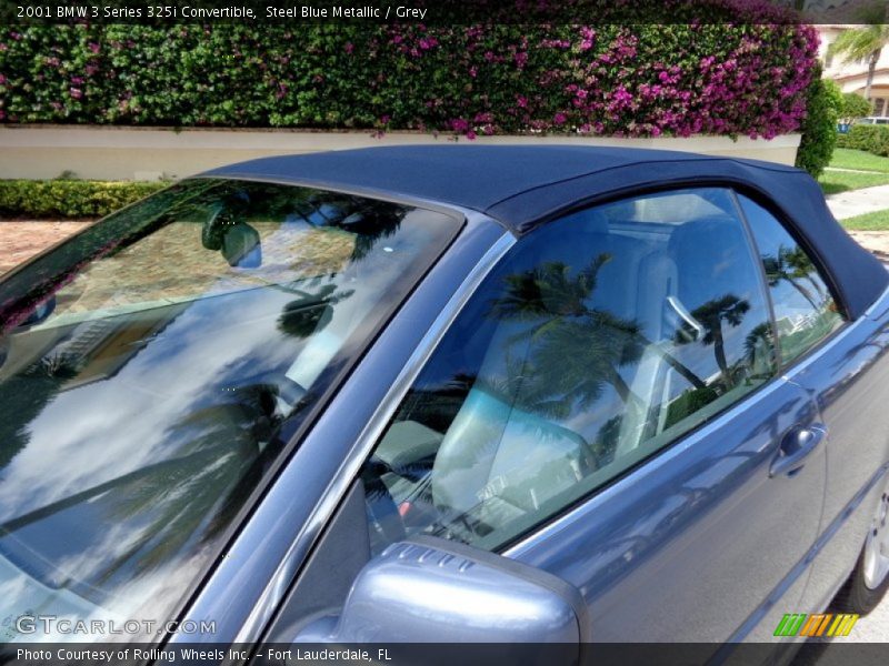 Steel Blue Metallic / Grey 2001 BMW 3 Series 325i Convertible