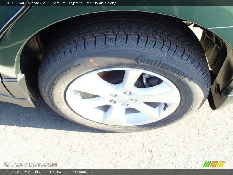 Cypress Green Pearl / Ivory 2014 Subaru Outback 2.5i Premium