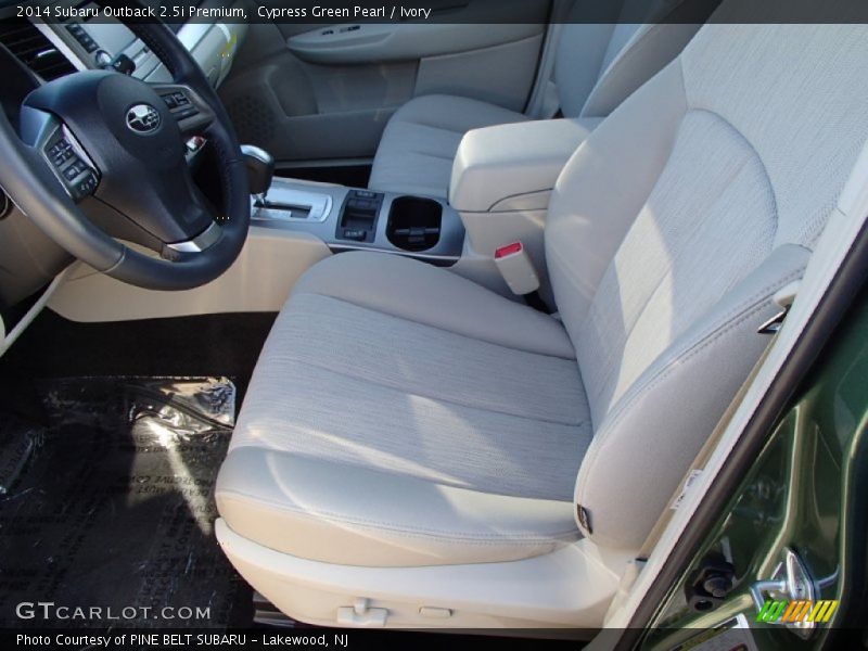 Cypress Green Pearl / Ivory 2014 Subaru Outback 2.5i Premium