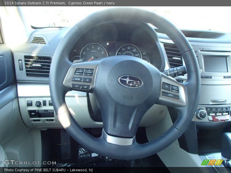 Cypress Green Pearl / Ivory 2014 Subaru Outback 2.5i Premium