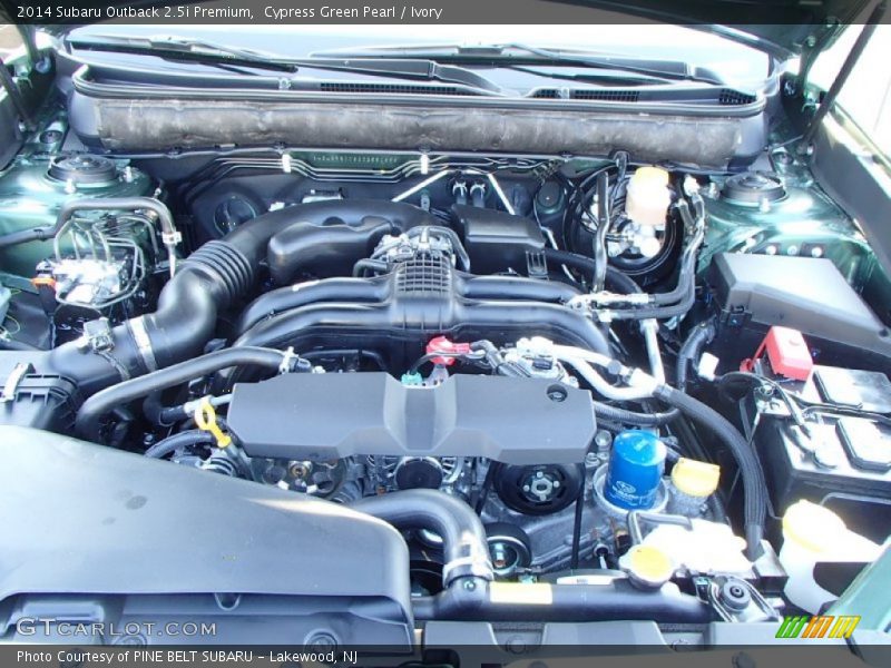 Cypress Green Pearl / Ivory 2014 Subaru Outback 2.5i Premium