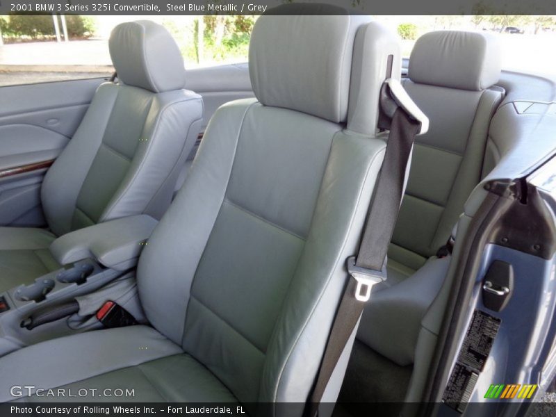 Steel Blue Metallic / Grey 2001 BMW 3 Series 325i Convertible