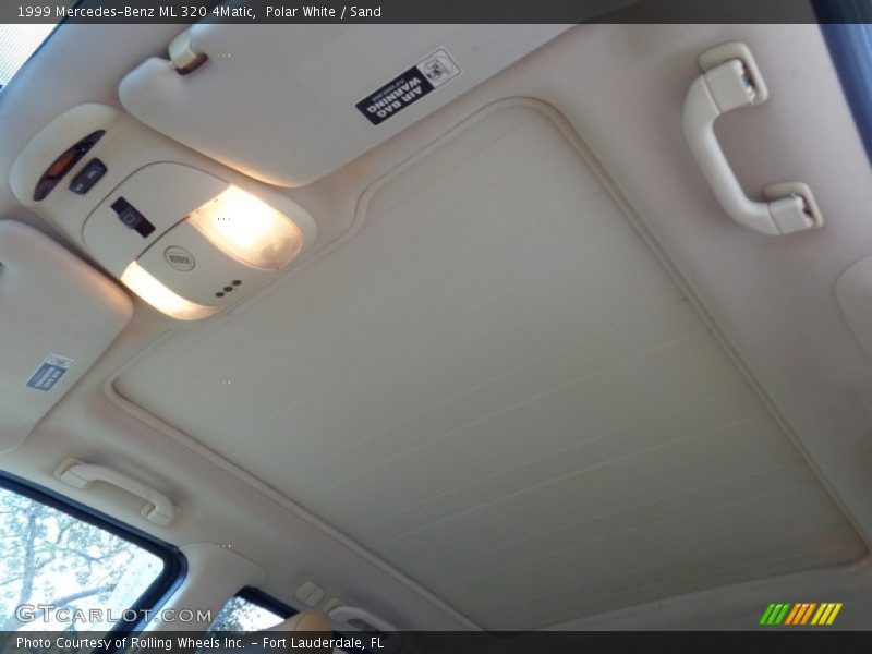 Polar White / Sand 1999 Mercedes-Benz ML 320 4Matic