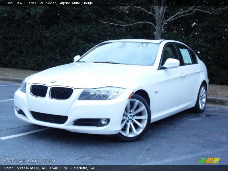 Alpine White / Beige 2009 BMW 3 Series 328i Sedan