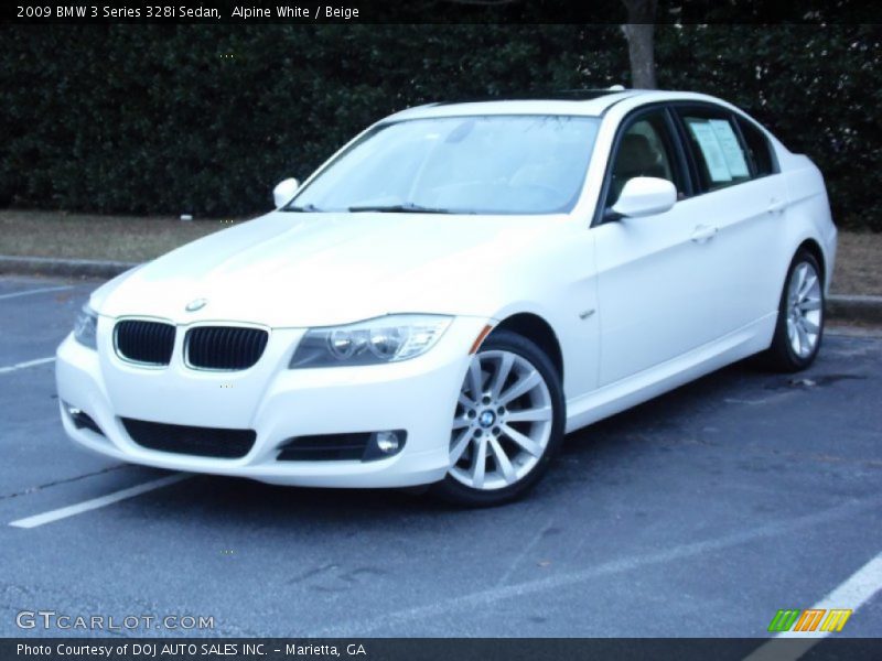 Alpine White / Beige 2009 BMW 3 Series 328i Sedan
