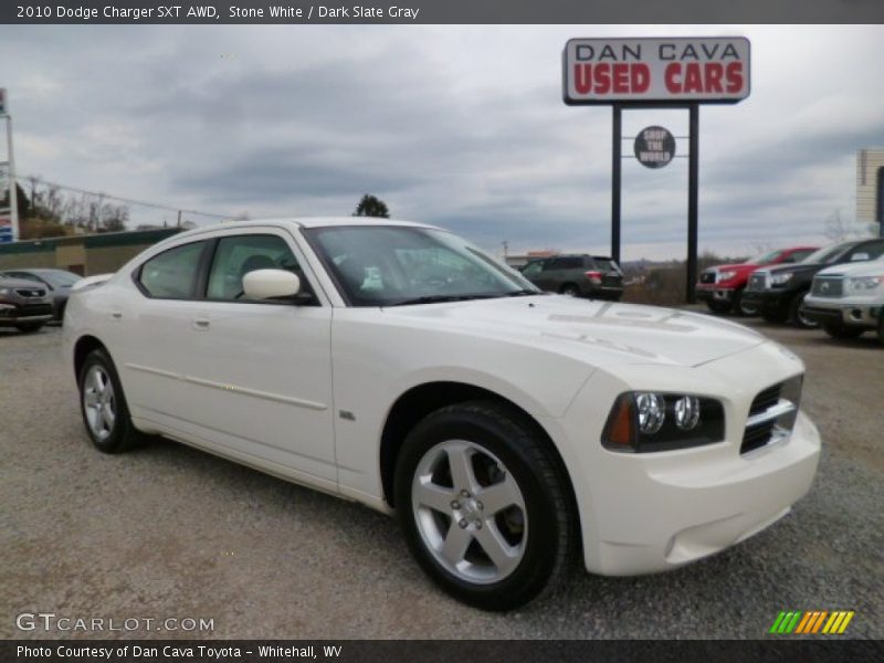 Stone White / Dark Slate Gray 2010 Dodge Charger SXT AWD