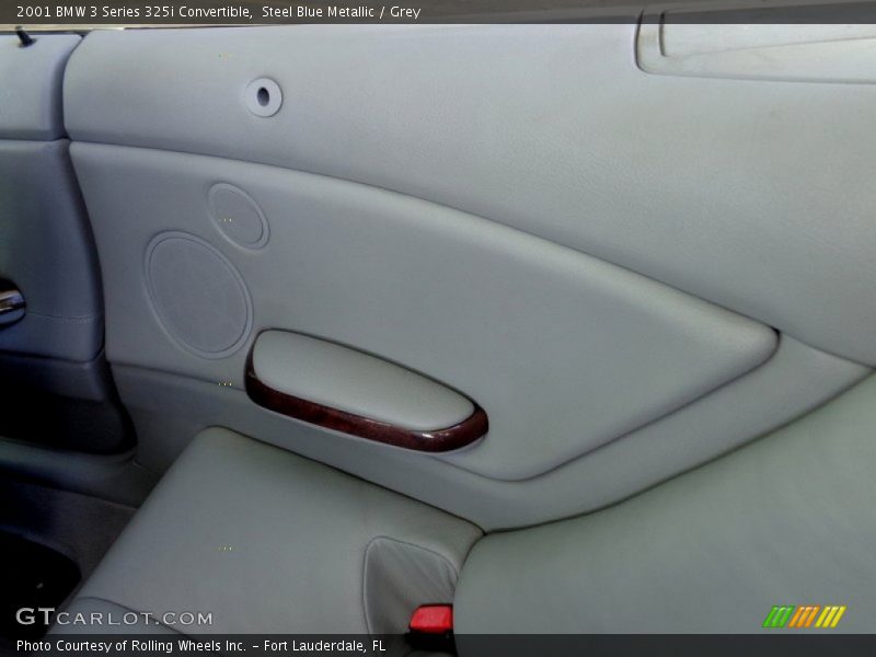Steel Blue Metallic / Grey 2001 BMW 3 Series 325i Convertible