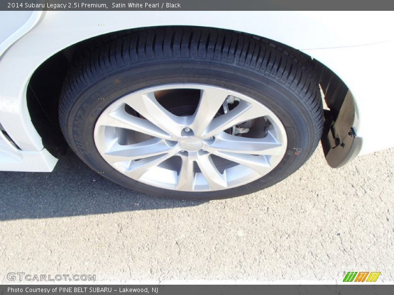 Satin White Pearl / Black 2014 Subaru Legacy 2.5i Premium