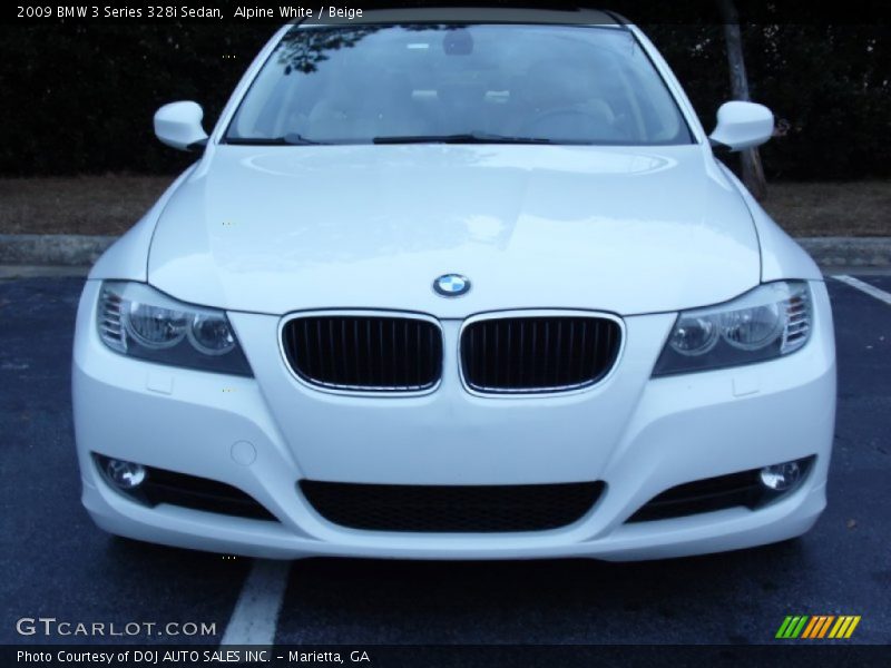 Alpine White / Beige 2009 BMW 3 Series 328i Sedan