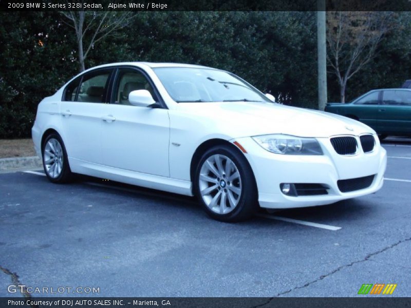 Alpine White / Beige 2009 BMW 3 Series 328i Sedan