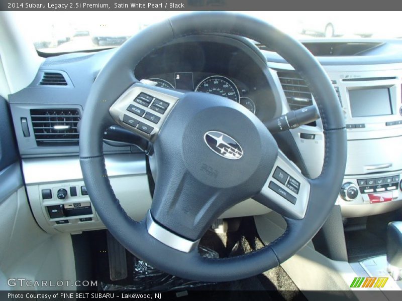 Satin White Pearl / Black 2014 Subaru Legacy 2.5i Premium