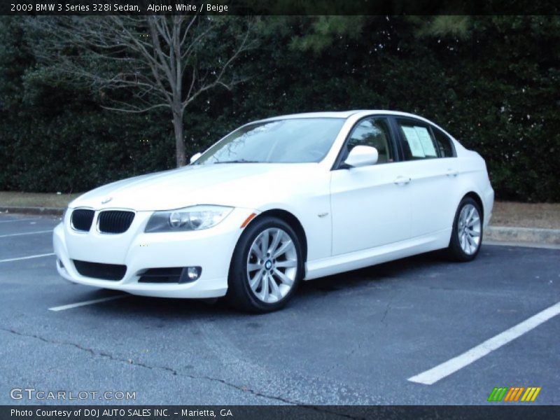 Alpine White / Beige 2009 BMW 3 Series 328i Sedan
