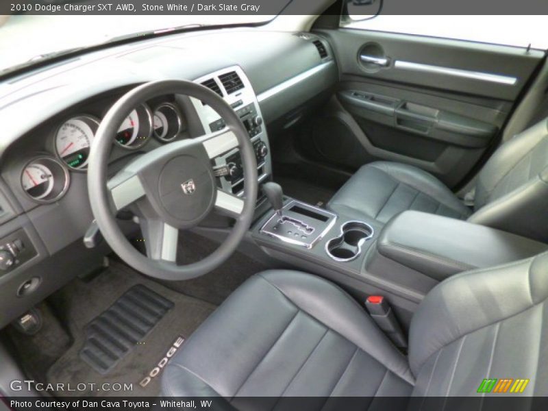 Stone White / Dark Slate Gray 2010 Dodge Charger SXT AWD