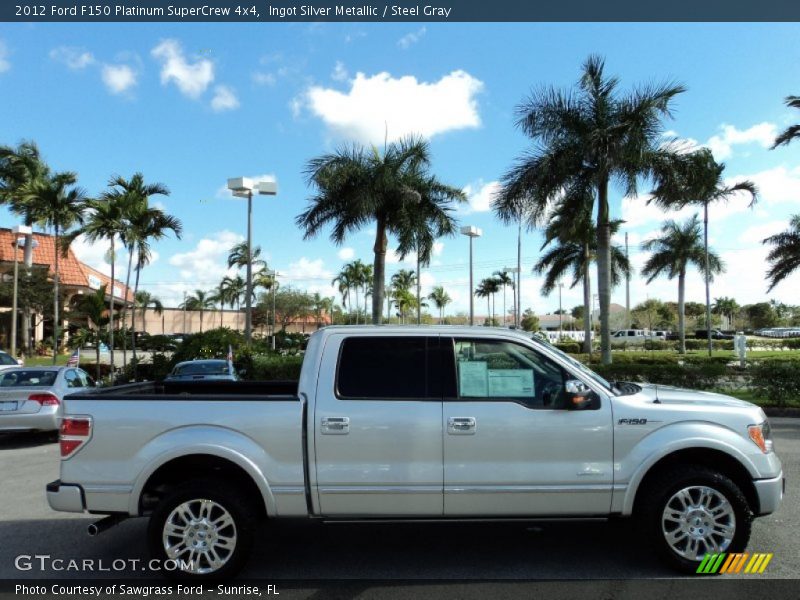 Ingot Silver Metallic / Steel Gray 2012 Ford F150 Platinum SuperCrew 4x4