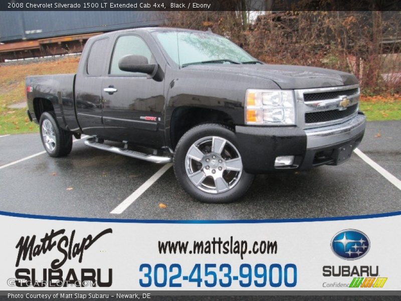 Black / Ebony 2008 Chevrolet Silverado 1500 LT Extended Cab 4x4