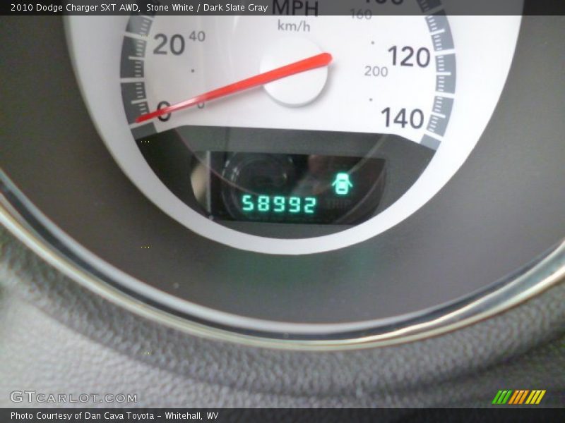 Stone White / Dark Slate Gray 2010 Dodge Charger SXT AWD