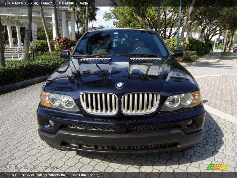 Toledo Blue Metallic / Beige 2004 BMW X5 4.4i