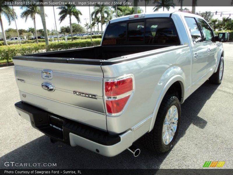 Ingot Silver Metallic / Steel Gray 2012 Ford F150 Platinum SuperCrew 4x4