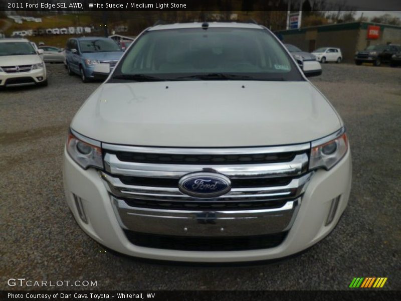 White Suede / Medium Light Stone 2011 Ford Edge SEL AWD