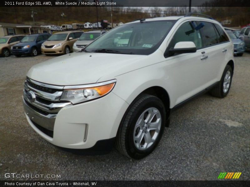 White Suede / Medium Light Stone 2011 Ford Edge SEL AWD