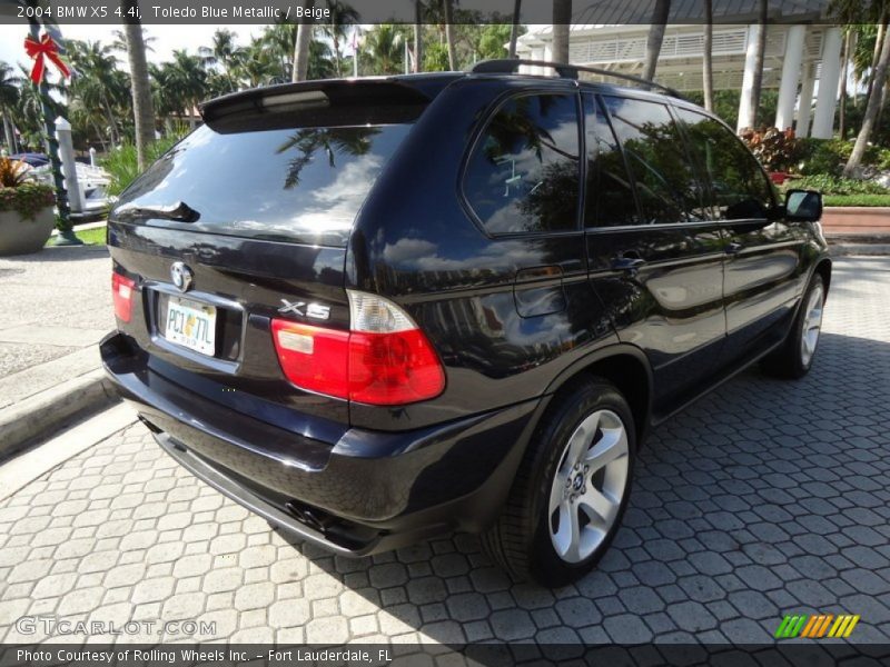 Toledo Blue Metallic / Beige 2004 BMW X5 4.4i