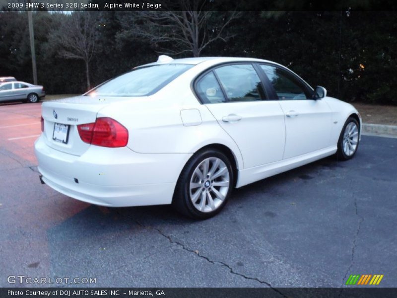Alpine White / Beige 2009 BMW 3 Series 328i Sedan