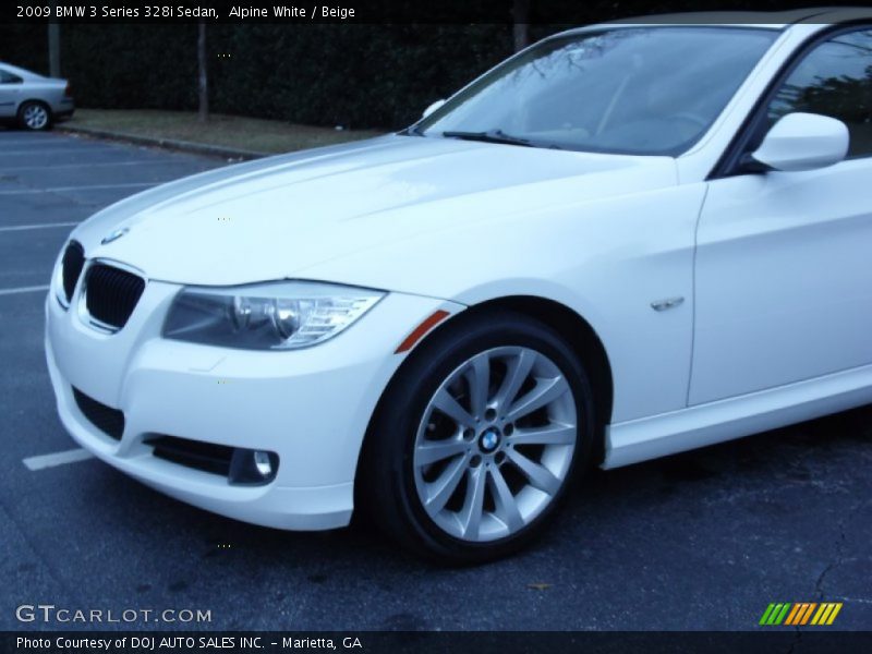 Alpine White / Beige 2009 BMW 3 Series 328i Sedan