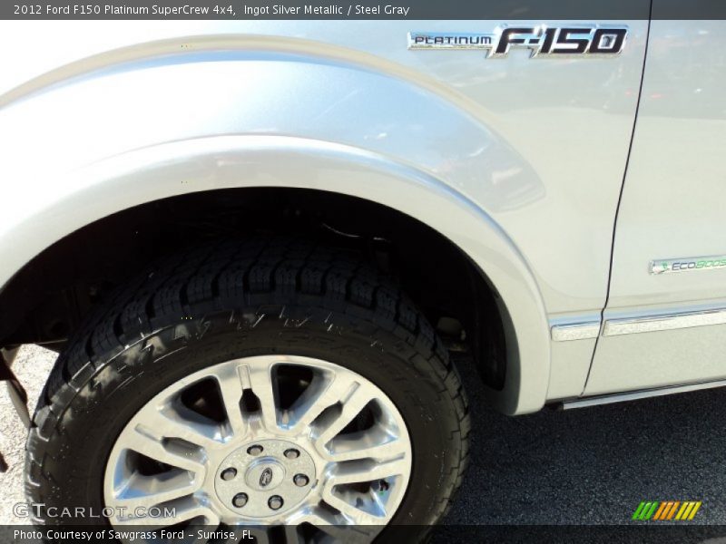 Ingot Silver Metallic / Steel Gray 2012 Ford F150 Platinum SuperCrew 4x4