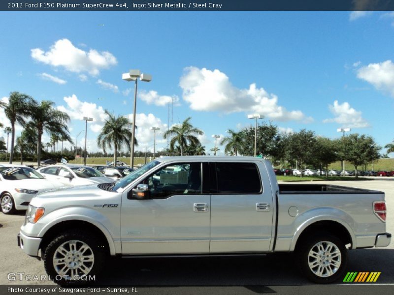 Ingot Silver Metallic / Steel Gray 2012 Ford F150 Platinum SuperCrew 4x4