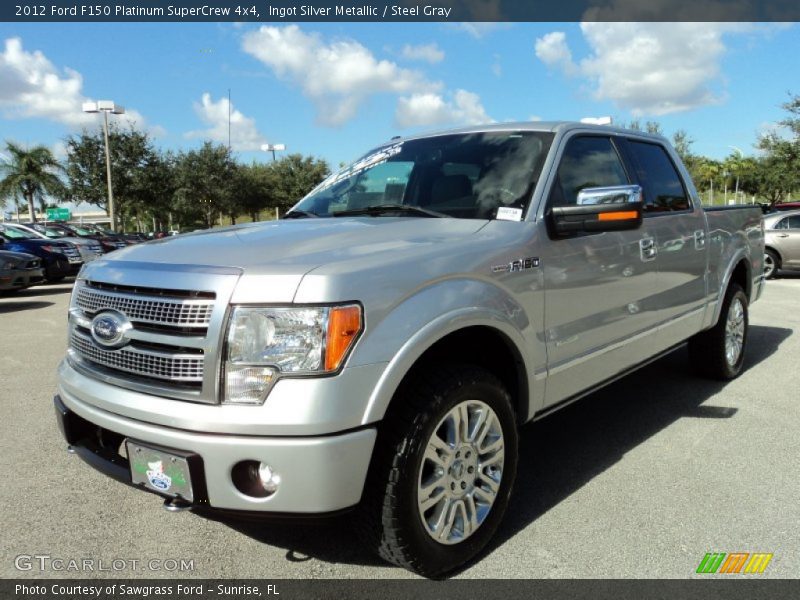 Ingot Silver Metallic / Steel Gray 2012 Ford F150 Platinum SuperCrew 4x4