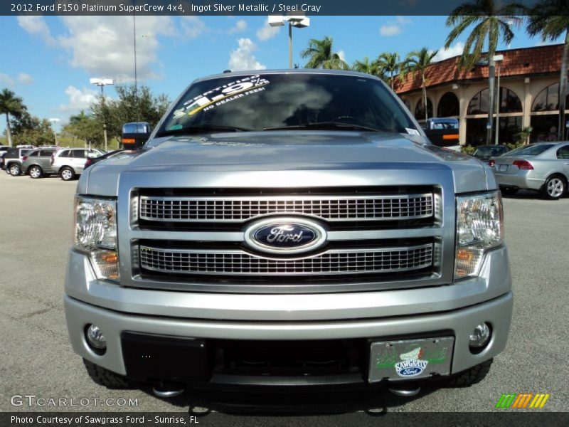 Ingot Silver Metallic / Steel Gray 2012 Ford F150 Platinum SuperCrew 4x4