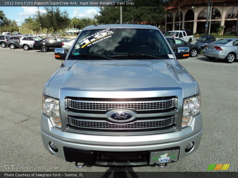 Ingot Silver Metallic / Steel Gray 2012 Ford F150 Platinum SuperCrew 4x4