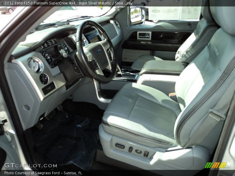Ingot Silver Metallic / Steel Gray 2012 Ford F150 Platinum SuperCrew 4x4