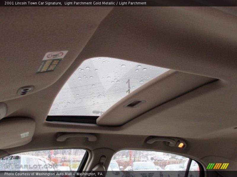 Light Parchment Gold Metallic / Light Parchment 2001 Lincoln Town Car Signature