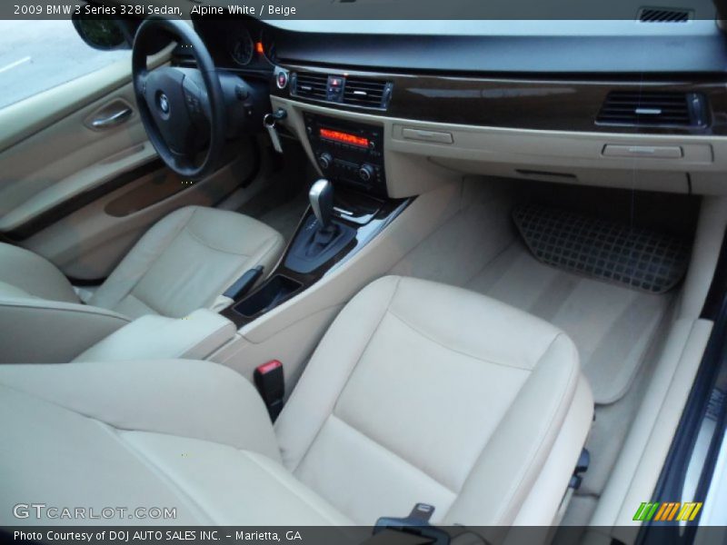 Alpine White / Beige 2009 BMW 3 Series 328i Sedan