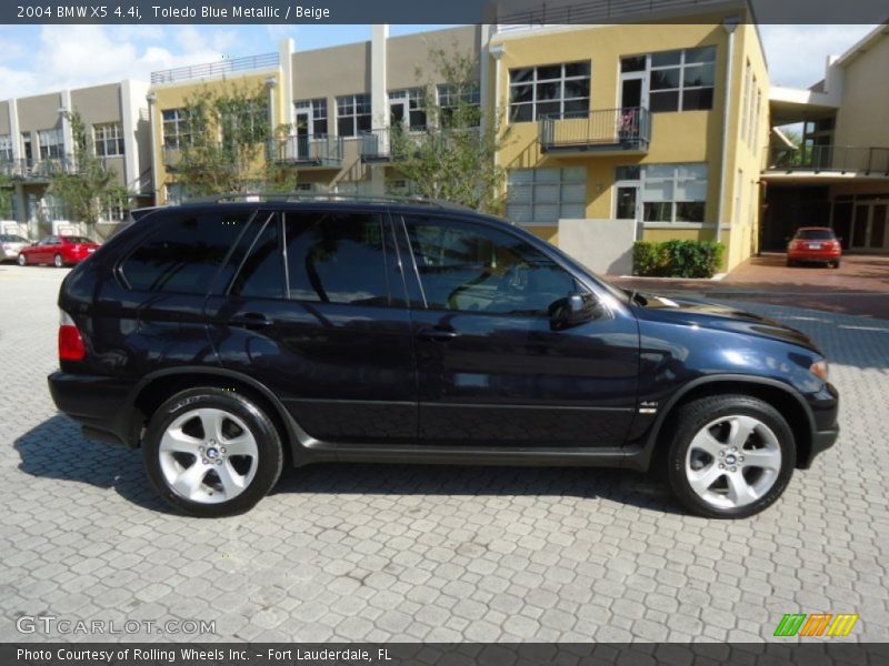 Toledo Blue Metallic / Beige 2004 BMW X5 4.4i