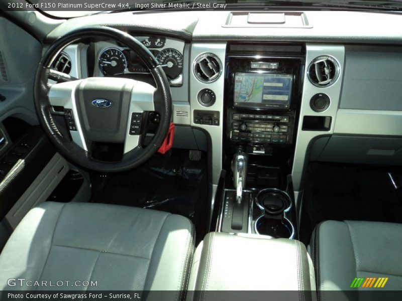 Ingot Silver Metallic / Steel Gray 2012 Ford F150 Platinum SuperCrew 4x4