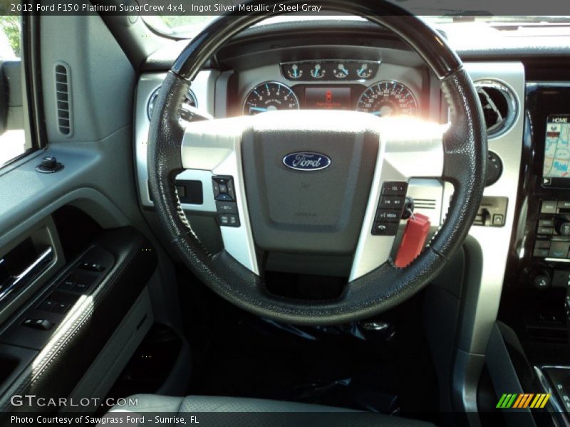 Ingot Silver Metallic / Steel Gray 2012 Ford F150 Platinum SuperCrew 4x4