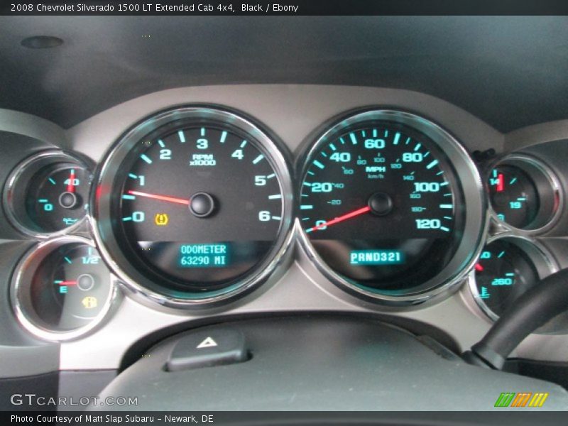  2008 Silverado 1500 LT Extended Cab 4x4 LT Extended Cab 4x4 Gauges