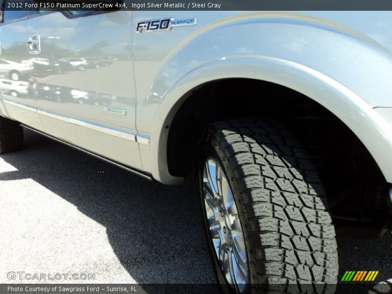 Ingot Silver Metallic / Steel Gray 2012 Ford F150 Platinum SuperCrew 4x4