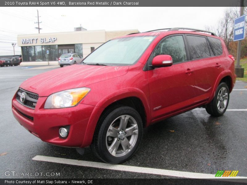 Barcelona Red Metallic / Dark Charcoal 2010 Toyota RAV4 Sport V6 4WD