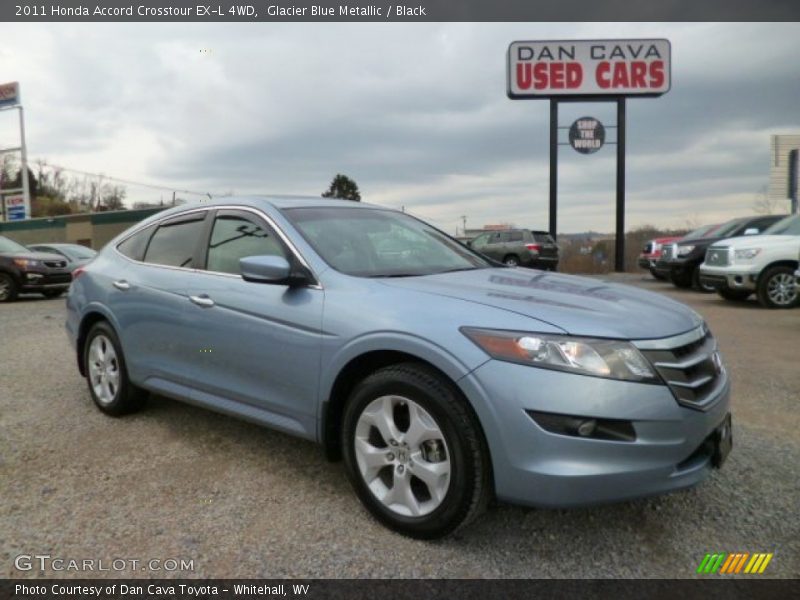 Glacier Blue Metallic / Black 2011 Honda Accord Crosstour EX-L 4WD