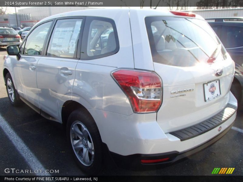 Satin White Pearl / Platinum 2014 Subaru Forester 2.5i