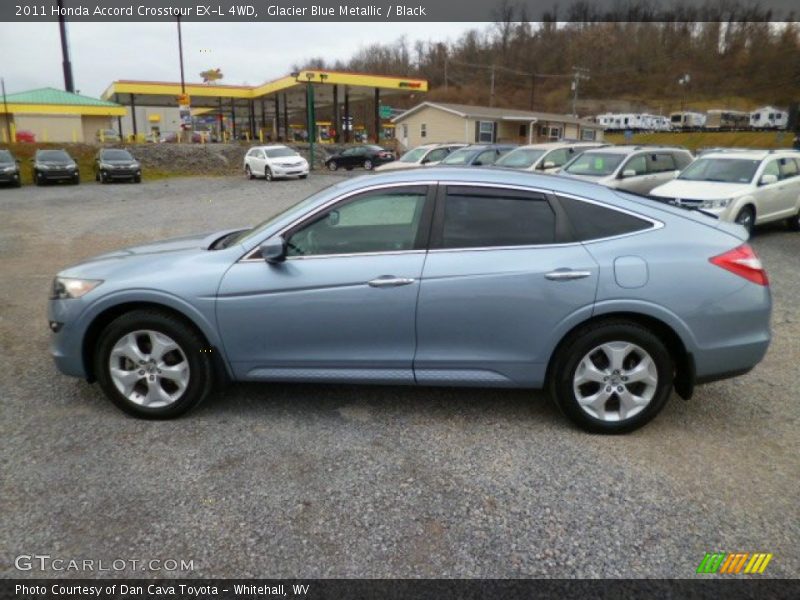 Glacier Blue Metallic / Black 2011 Honda Accord Crosstour EX-L 4WD