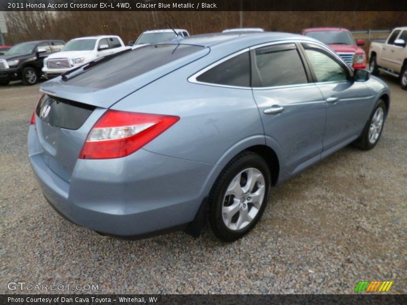 Glacier Blue Metallic / Black 2011 Honda Accord Crosstour EX-L 4WD
