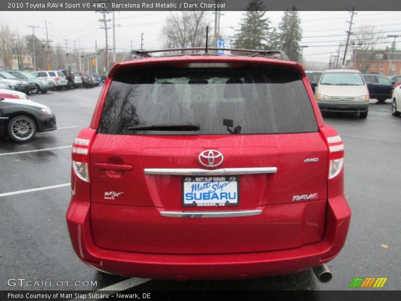 Barcelona Red Metallic / Dark Charcoal 2010 Toyota RAV4 Sport V6 4WD