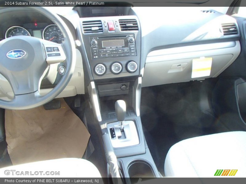 Satin White Pearl / Platinum 2014 Subaru Forester 2.5i